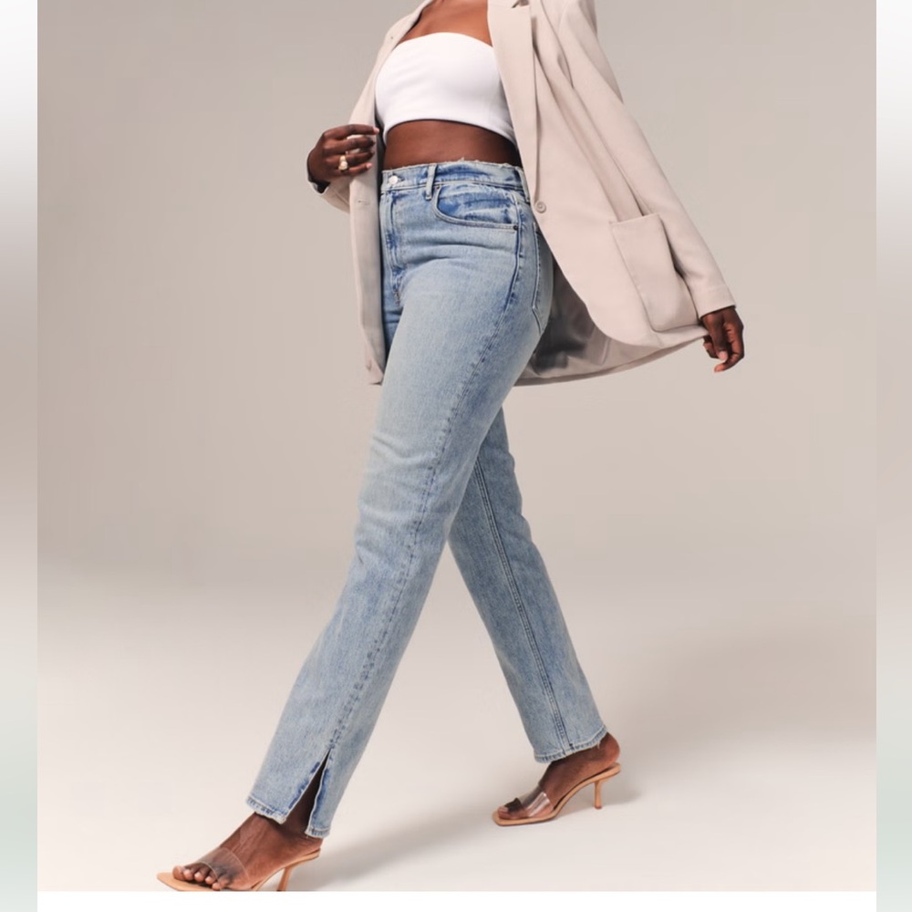Abercrombie & Fitch 90’s Straight Ultra High Rise TALL CURVE LOVE